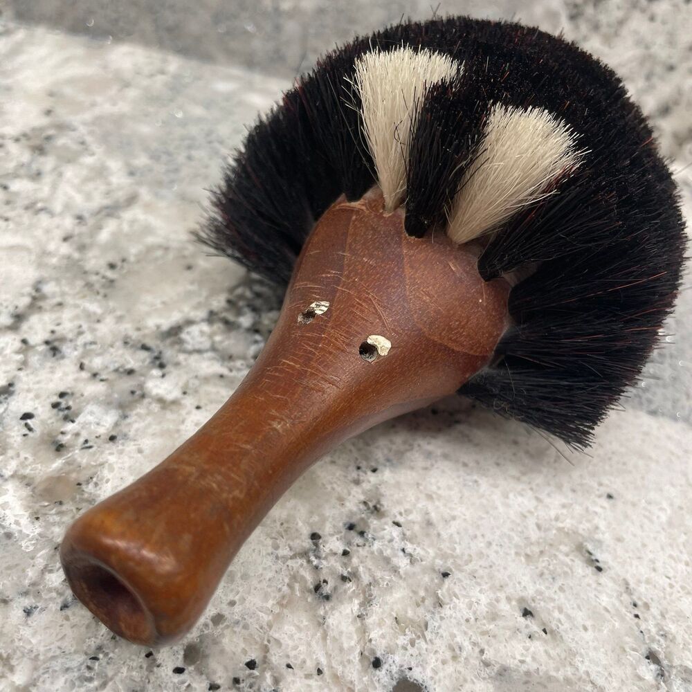 Vintage Figural Wooden Anteater Clothes Brush Bristle Lint Novelty Japan MCM
